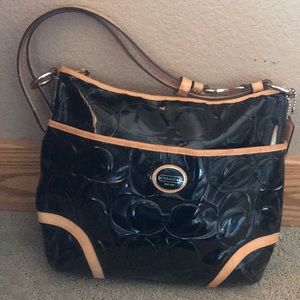 Coach patent leather bag